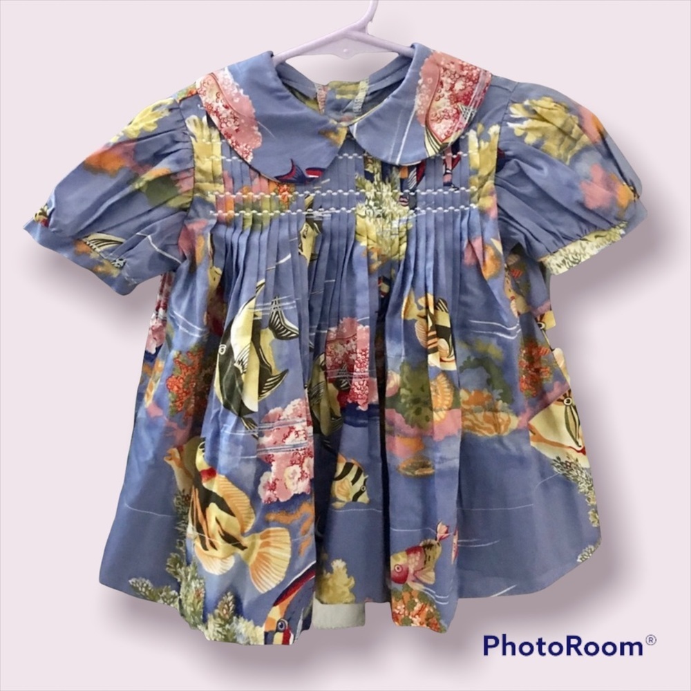 Organic Tropical Baby Girl Top and Bloomers - Picture 5 of 5